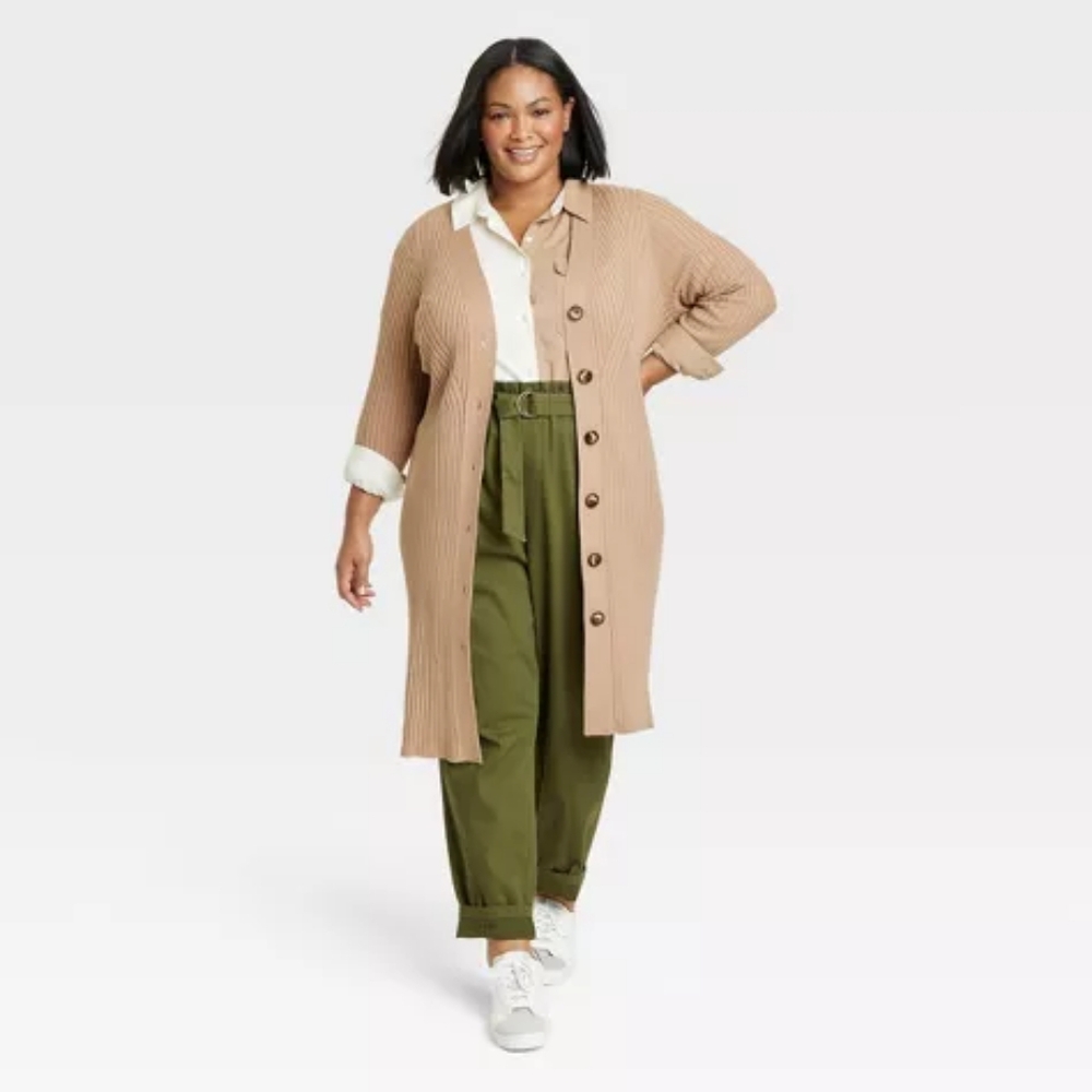Women's Rib Duster Cardigan - Ava & Viv - Picture 5 of 5